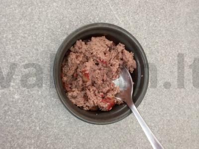 Karštas sumuštinis su kepenų paštetu ir sūriu Žingsnis 4