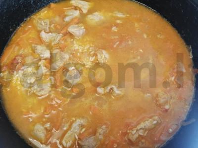 Ryžiai su kiauliena ir daržovėmis „Aromatingi“ Žingsnis 9