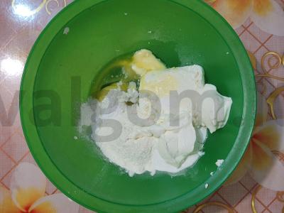 Oro varškės keksiukai Žingsnis 1