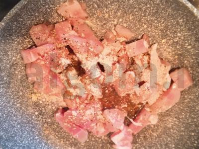 Salotos su vištiena ir vynuogėmis Žingsnis 1