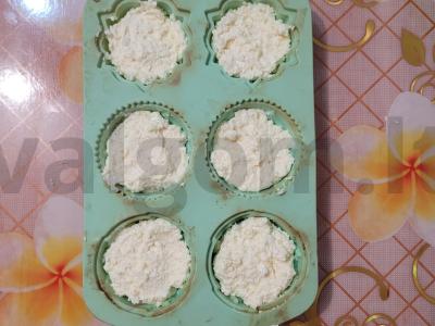 Oro varškės keksiukai Žingsnis 3