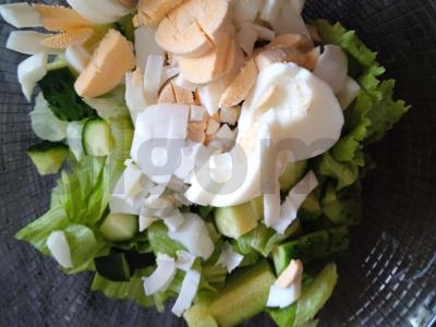 Salotos su vištiena ir vynuogėmis Žingsnis 3