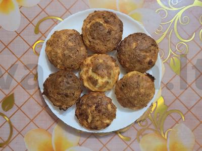 Oro varškės keksiukai pagrindine nuotrauka