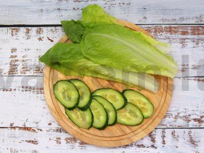 Tortilija su kreminiu sūriu, romanu, agurku ir kumpiu Žingsnis 2