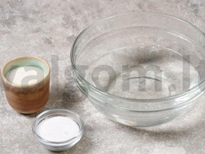 Čeburekai su mineraliniu vandeniu Žingsnis 1