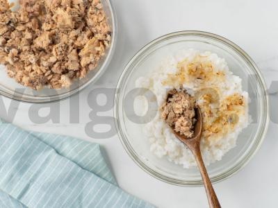 Pyragas „Valgo visi“ su lašiša ir ryžiais Žingsnis 6