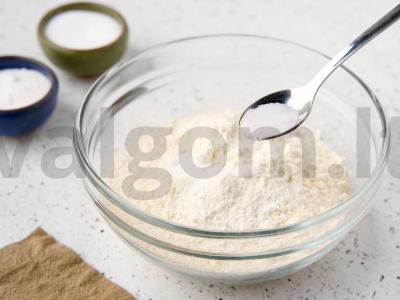 Greitas pyragas be mielių Žingsnis 1