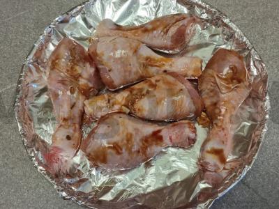 Oranžiniu marinatų keptos vištienos blauzdelės Žingsnis 3