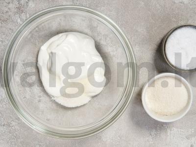 Blynai su grietine Žingsnis 1