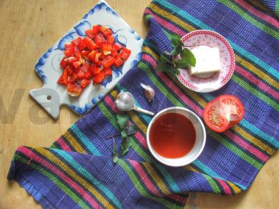 Bulvių sriuba su sūriu ir pomidorų pasta Žingsnis 2