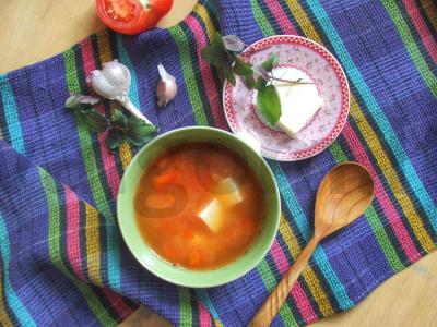 Bulvių sriuba su sūriu ir pomidorų pasta Žingsnis 3