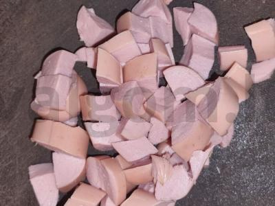 Greitas omletas su dešrelėmis ir sūriu Žingsnis 5