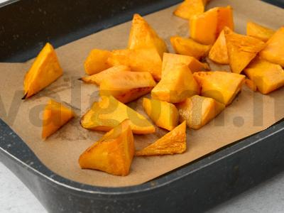 Sotūs salotas su moliūgu ir avinžirniais Žingsnis 1