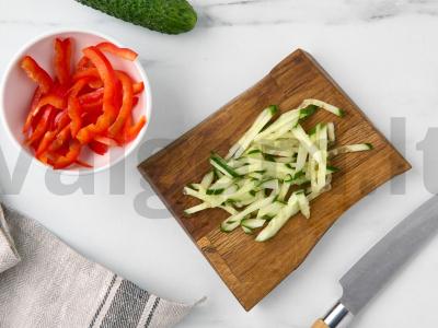 Salotas su krevetėmis ir paprikomis Žingsnis 2