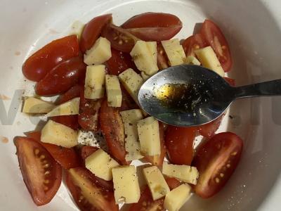 Basmati ryžių risotto su vyšniniais pomidorais ir sūriu Žingsnis 3