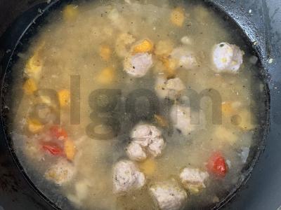 Bulguras su dešrelėmis ir kukurūzais Žingsnis 4