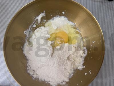 Varškės-bananų blynai Žingsnis 2