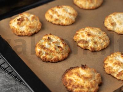 Namų kokosų sausainiai su kondensuotu pienu Žingsnis 5