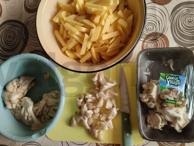 Kumpis, keptas orkaitėje su grybais Žingsnis 2