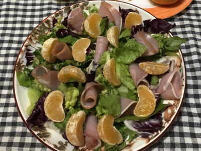 Salotos su mandarinų Žingsnis 3