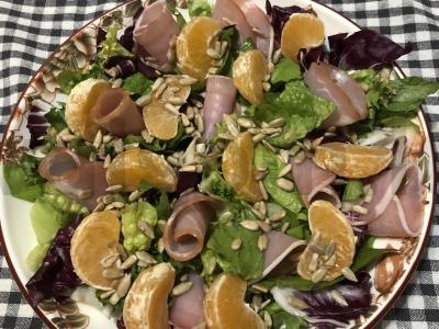 Salotos su mandarinų Žingsnis 6