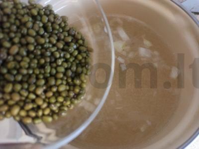 Pomidorų sriuba su mašu ir kiaušinių makaronais Žingsnis 3