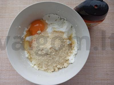 Varškės-migdolų sūreliai su topinambūrų sirupu Žingsnis 3