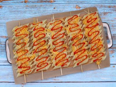 Makaronai su įdaru ant iešmelių Žingsnis 4