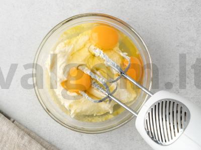 Šokoladinis keksiukas su grietine Žingsnis 3