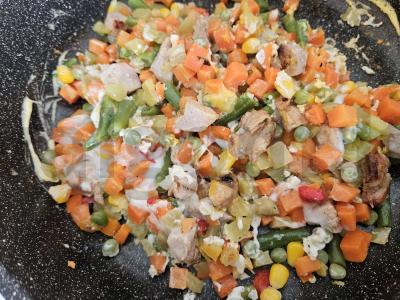 Vitaminų pusryčiai iš meksikietiškos mišinio Žingsnis 3