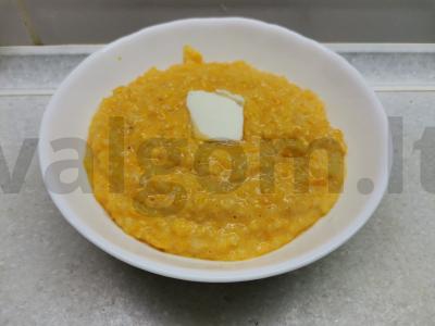 Moliūgų košė su kvietiniais grūdais pagrindine nuotrauka