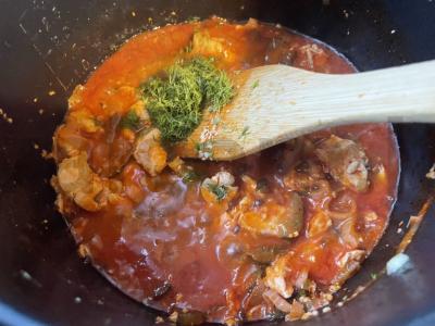 Vištienos azu su bulvėmis Žingsnis 4