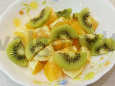 Vaisių desertas su klevo sirupu Žingsnis 2