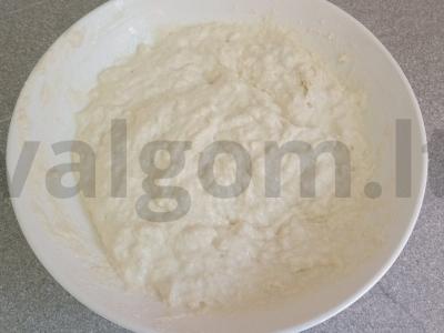 Purūs blynai su kefyru pusryčiams Žingsnis 4