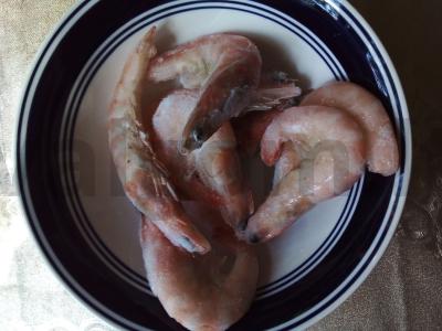 Krevetės sluoksniuotame tešloje Žingsnis 1