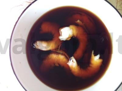 Krevetės sluoksniuotame tešloje Žingsnis 2