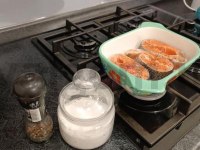 Kepta upėtakis su prieskoniais Žingsnis 2