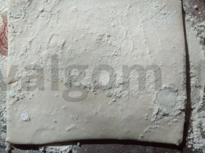 Krevetės sluoksniuotame tešloje Žingsnis 3