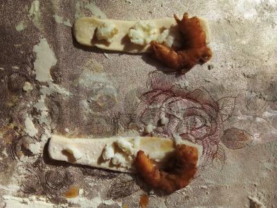 Krevetės sluoksniuotame tešloje Žingsnis 8