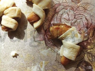 Krevetės sluoksniuotame tešloje Žingsnis 9