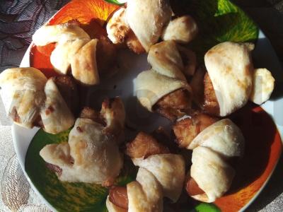 Krevetės sluoksniuotame tešloje Žingsnis 11