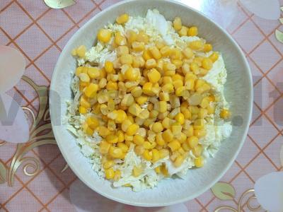 Salotas „Linda“ su vištienos krūtinėle Žingsnis 3