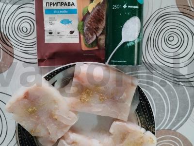 Naudingas menkės filė oro grilyje Žingsnis 1