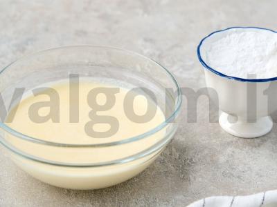 Vyšnių pyragas su varške Žingsnis 1