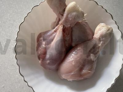 Vištienos blauzdelės „Bonjour“ Žingsnis 1