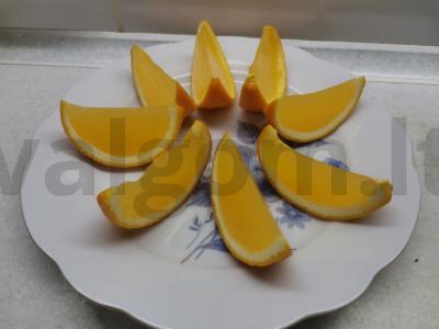 Apelsinų želė skiltelėmis Žingsnis 6