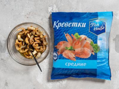 Naujametis salotas su krevetėmis ir rukola Žingsnis 2