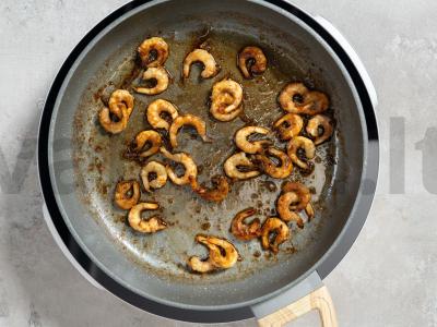 Naujametis salotas su krevetėmis ir rukola Žingsnis 3