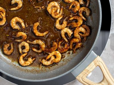 Naujametis salotas su krevetėmis ir rukola Žingsnis 4