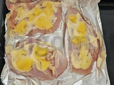 Švelni vištienos krūtinėlė su ananasais Žingsnis 5